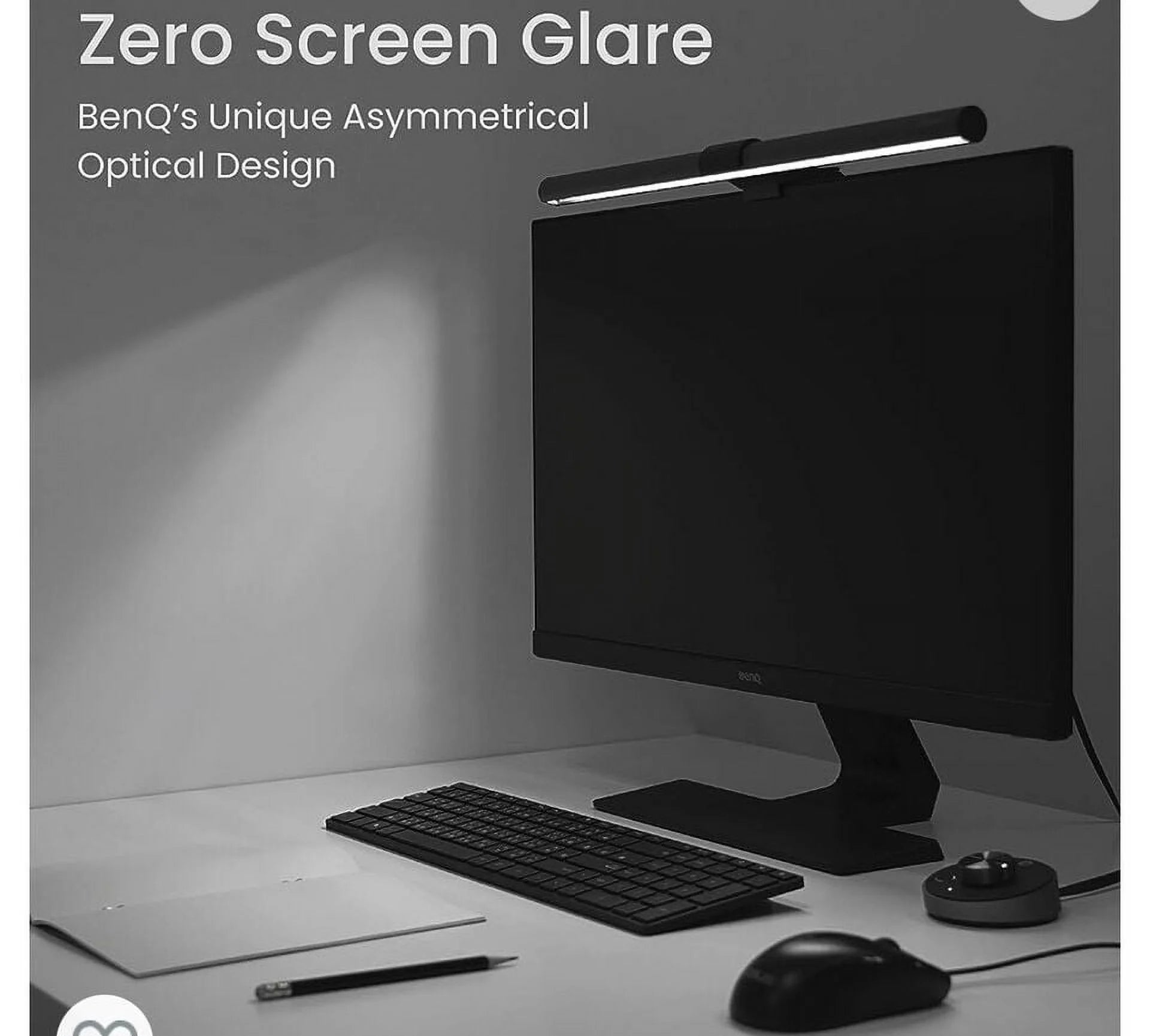 LED Computer Monitor Light Lamp with Desktop Dial F394092