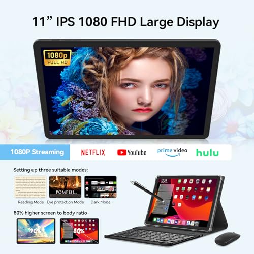 11 inch Android 14 Tablet, 128GB ROM 16GB RAM, 4G LTE, Octa-Core, 21MP Dual Camera, 1TB Expand, FHD Screen, 7000mAh B995901
