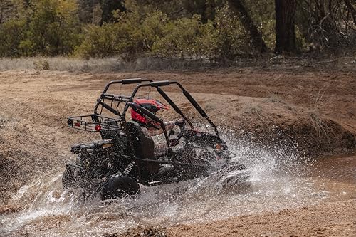 196cc Gas Powered Dual Seat Go-Kart with Reverse Gear M77055