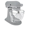 5-qt Tilt-Head Stand Mixer with Glass Bowl, Contour Silver X7596