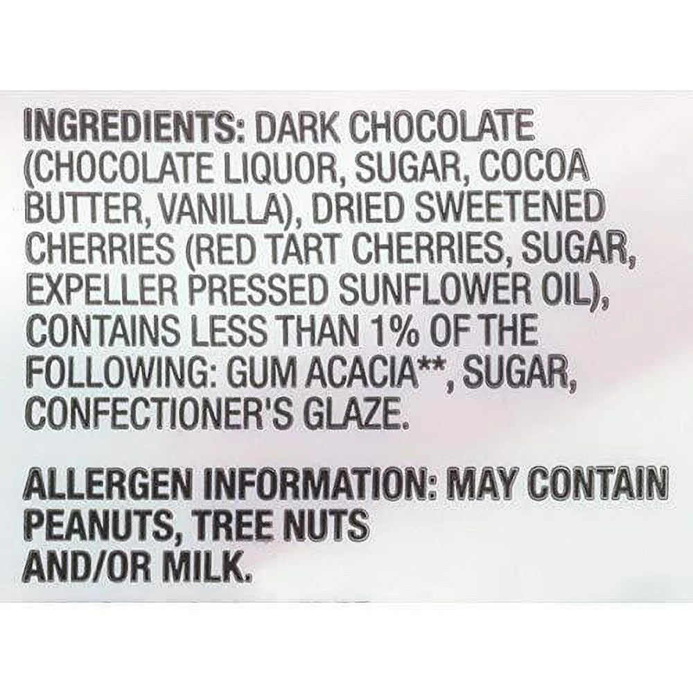 (4 pack) Dark Chocolate Cherries, 1 oz (Pack of 8) Q1263