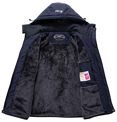Men's Waterproof Ski Jacket Winter Snow Coat Hooded Raincoat J305