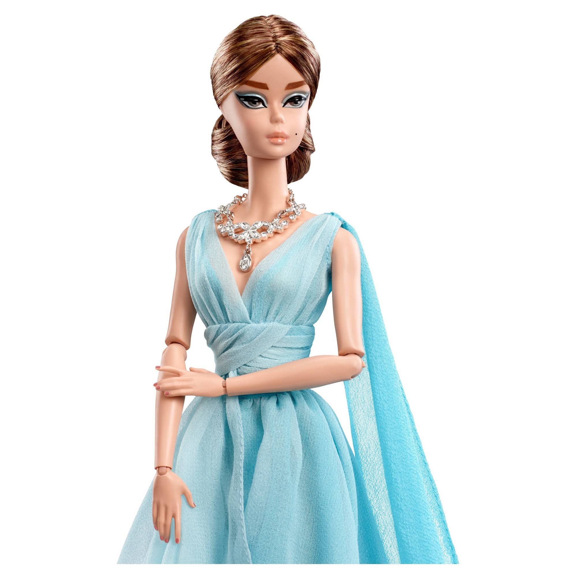 Blue Chiffon Ball Gown Doll Y4226
