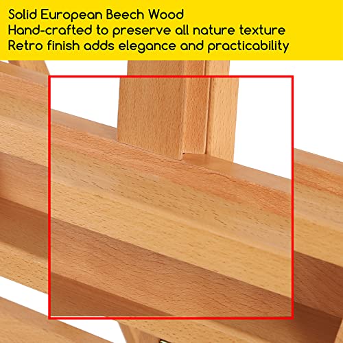 Large Beech Wood H-Frame Artist Easel W6348
