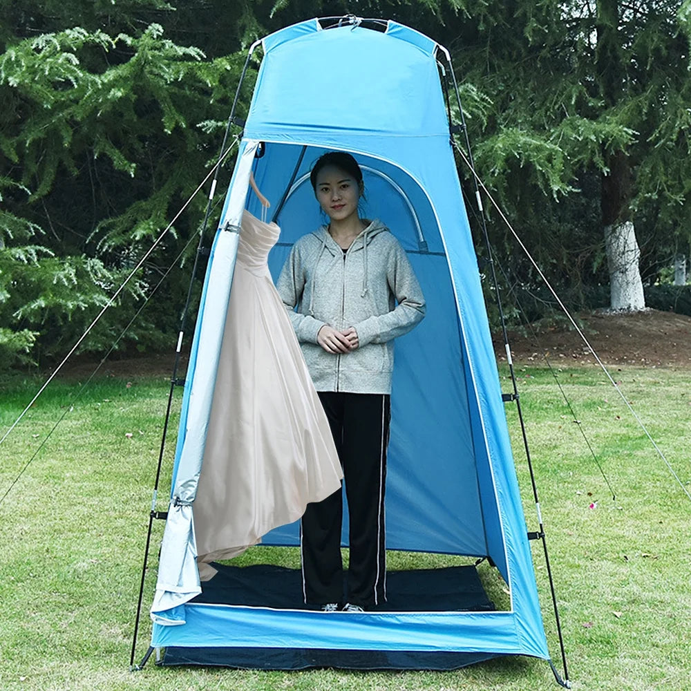 Portable Outdoor Shower Toilet Changing Room Tent with Removable Bottom J29056