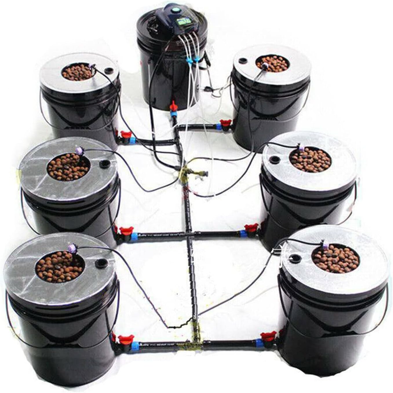 7 Bucket 5 Gallon Deep Water Culture Hydroponic System B8423
