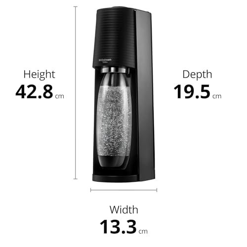White Sparkling Water Maker with 1L BPA-Free Water Bottle W5134