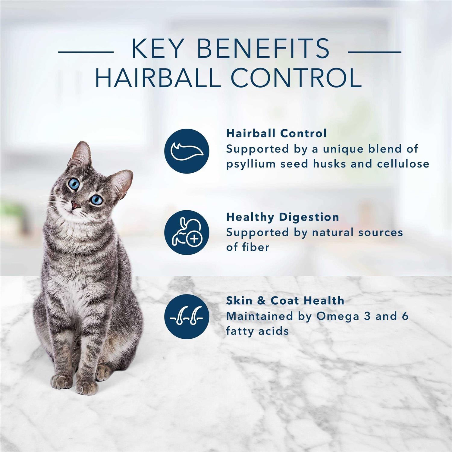 Blue Indoor Hairball Control Adult Dry Cat Food P813
