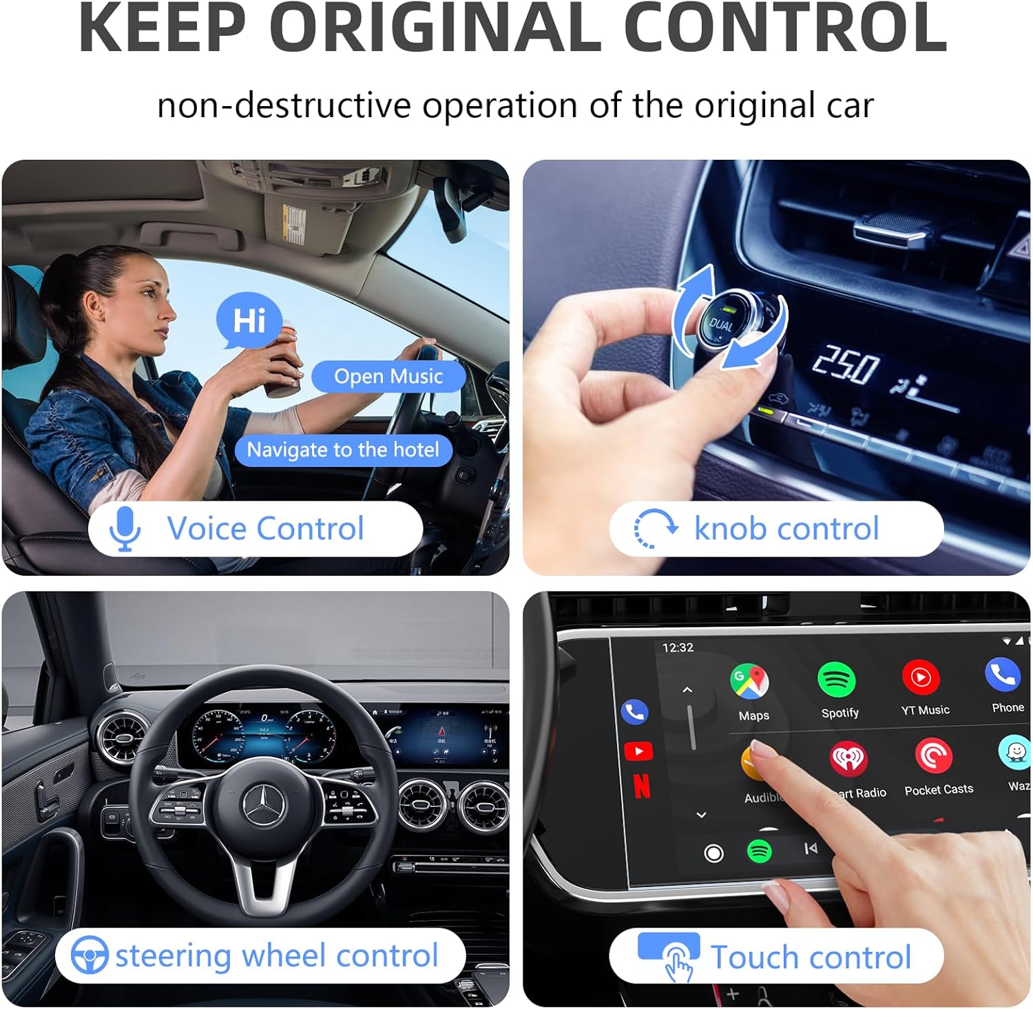 Wireless Carplay Adaptor Android Auto Dongle S2144