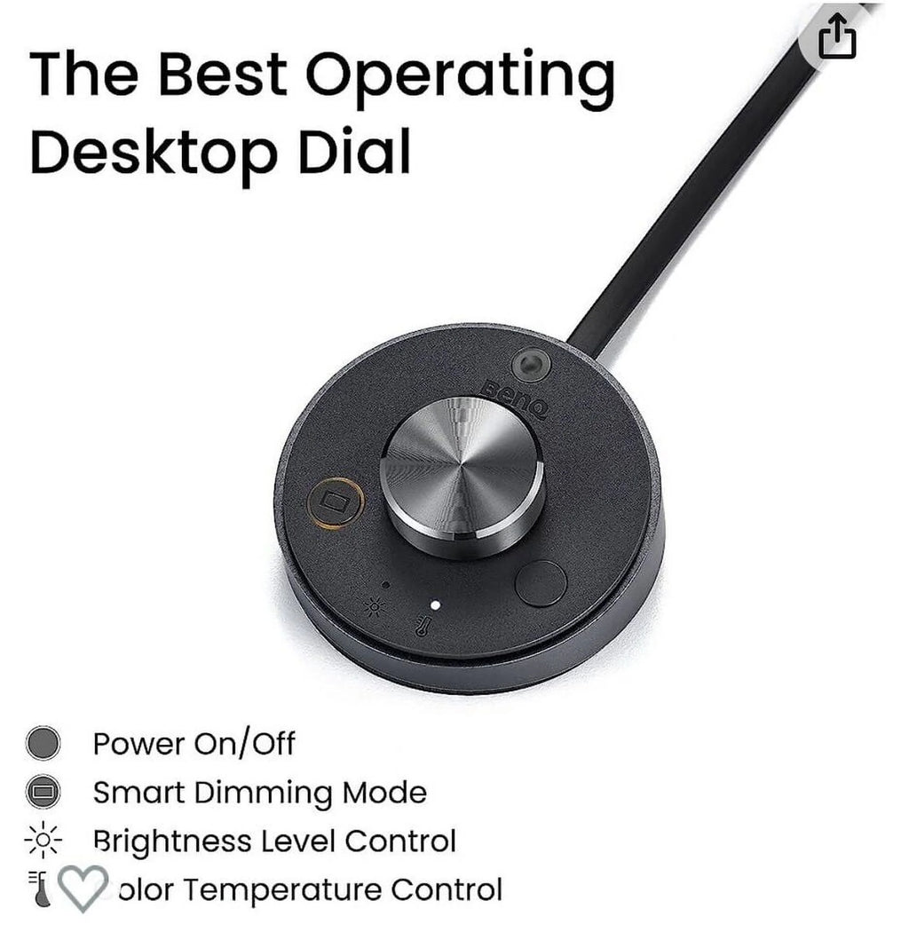 LED Computer Monitor Light Lamp with Desktop Dial F394092