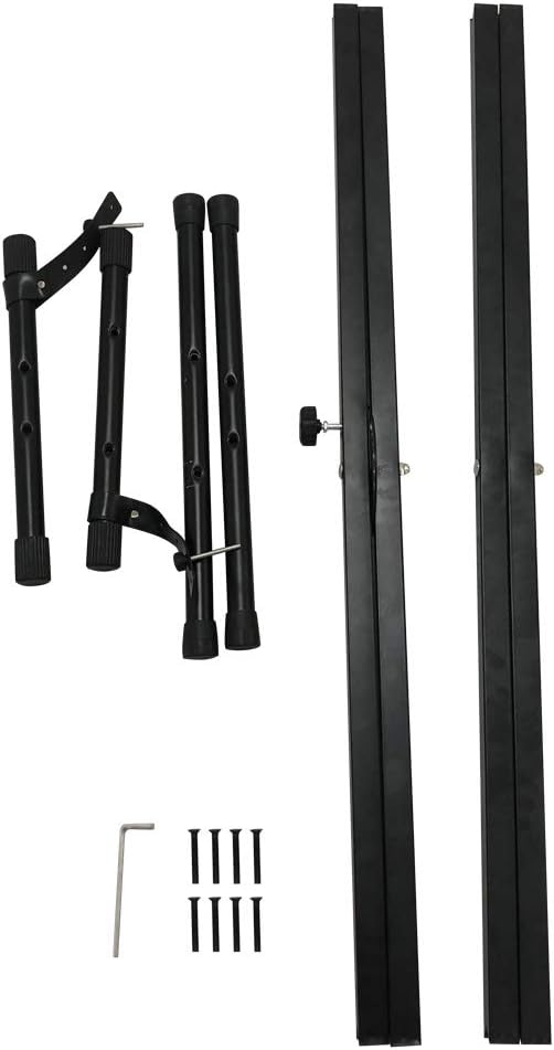 Heavy-Duty Double-X Adjustable Piano Keyboard Stand and Classic Piano Bench H9157