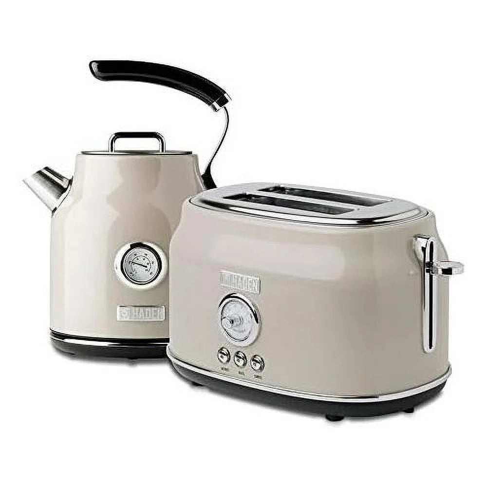 Stainless Steel 2 Slice Toaster & 1.7 Liter Stainless Steel Electric Water Kettle N6622