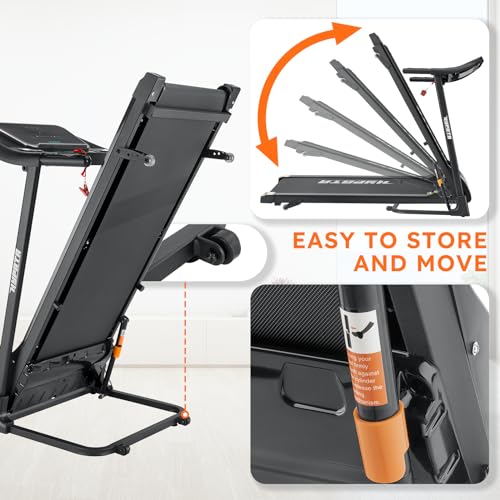 Folding Electric Treadmill with Incline and LED Display E94482