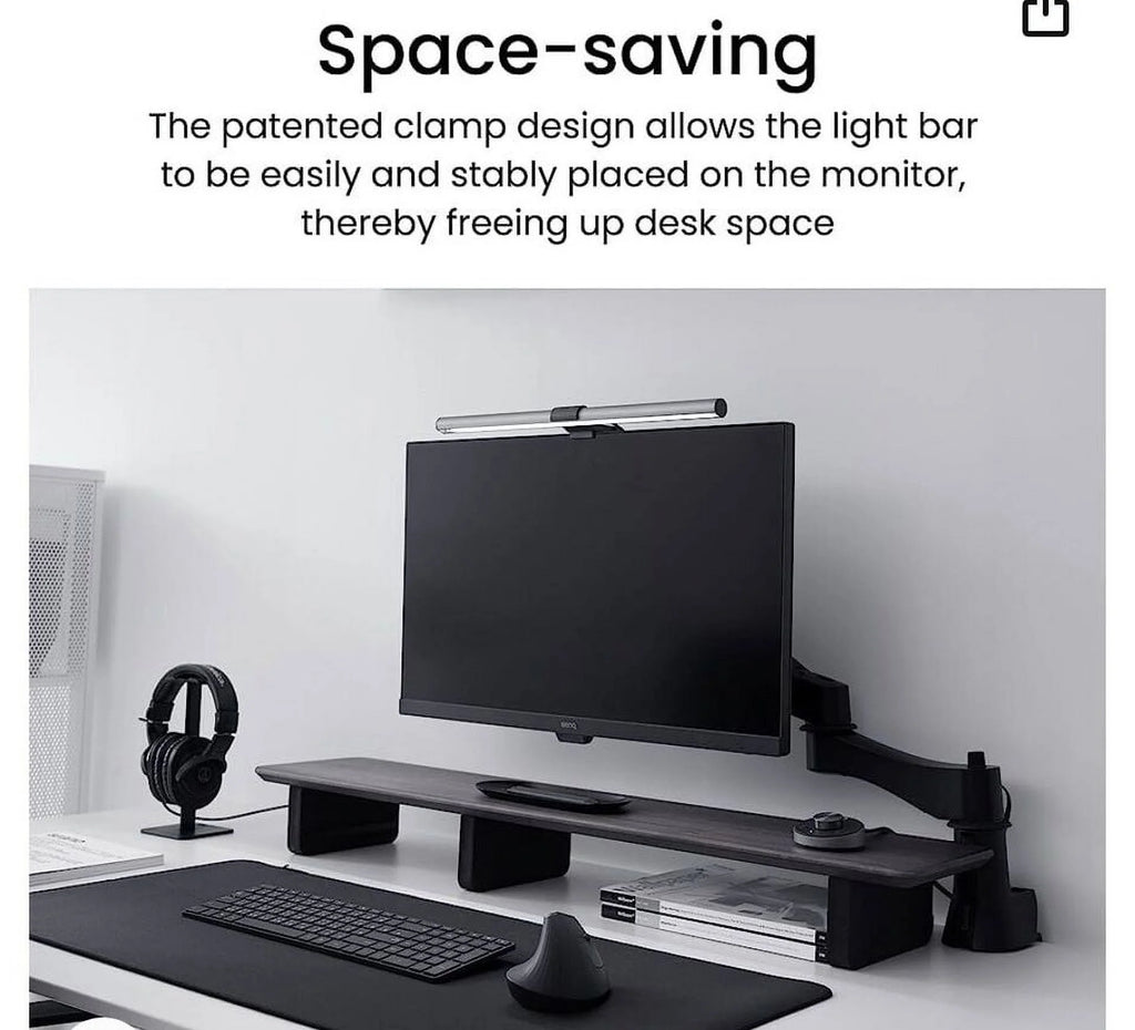 LED Computer Monitor Light Lamp with Desktop Dial F394092