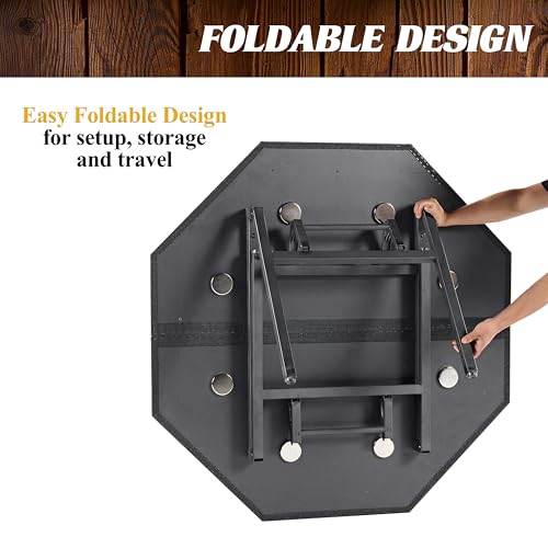 Folding Poker Table with Felt Playing Surface J270