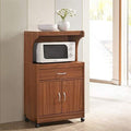 Cherry Microwave Kitchen Cart L46772