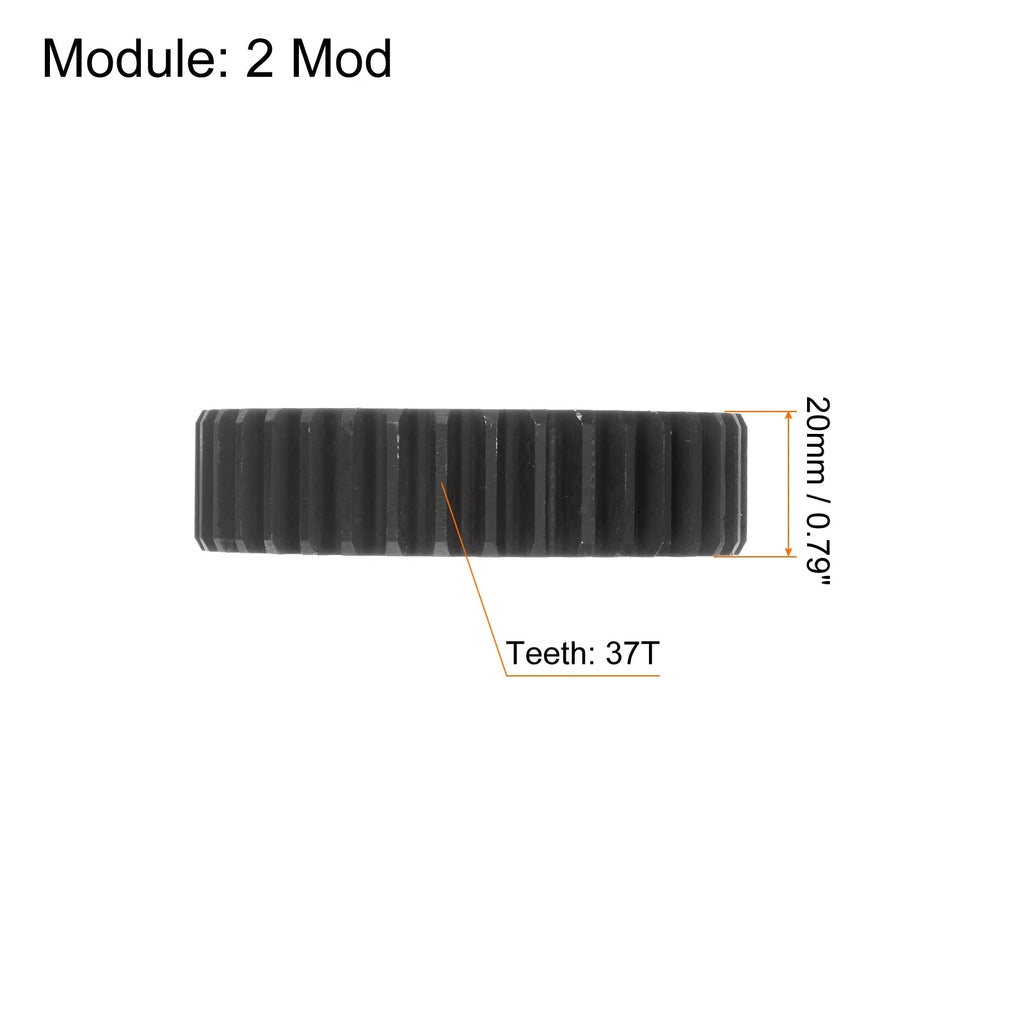Straight Spur Gear 37T 2 Module 45# Steel L1746