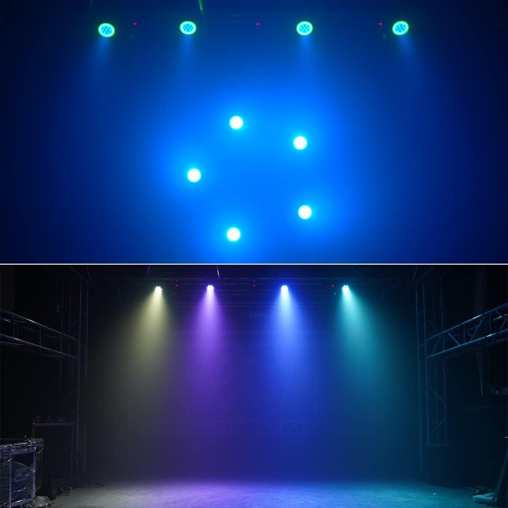 2 Packs 7 x 10W RGBW LED Par Light Q129296