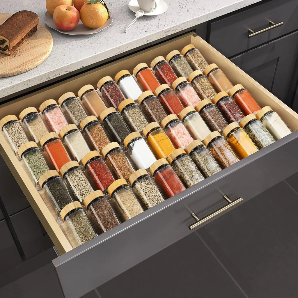 Acrylic 4 Tier Spice Drawer Organizer Rack M559858