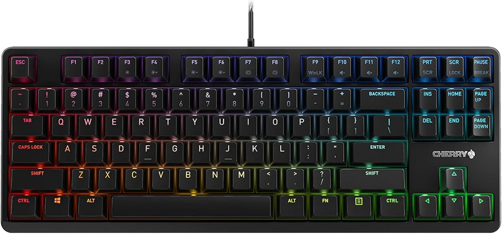 CHERRY MX RGB Mechanical Keyboard with MX Red Silent Key switches T283427