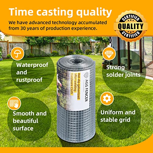 36in x 50ft 1/4 inch 23Ga Hot Dipped Galvanized Welded Wire Mesh P307