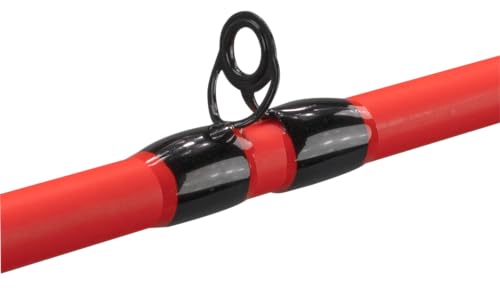 Fluorescent Red Baitcast Reel and Fishing Rod Combo B386348