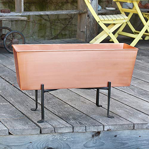 Large Copper Flowerbox Planter J20940