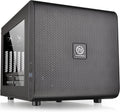 Black SPCC Micro ATX Mini ITX Cube Computer Case with 200mm Front Fan H372470