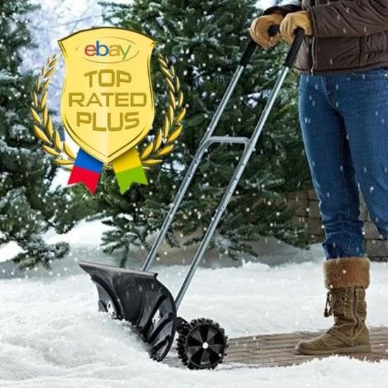 Rolling Snow Shovel with Wheels E2598