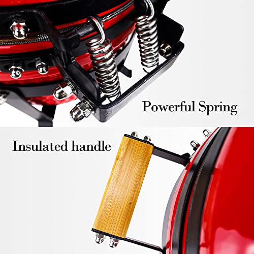 Red 13 inch Portable Ceramic Charcoal Kamado Grill N899
