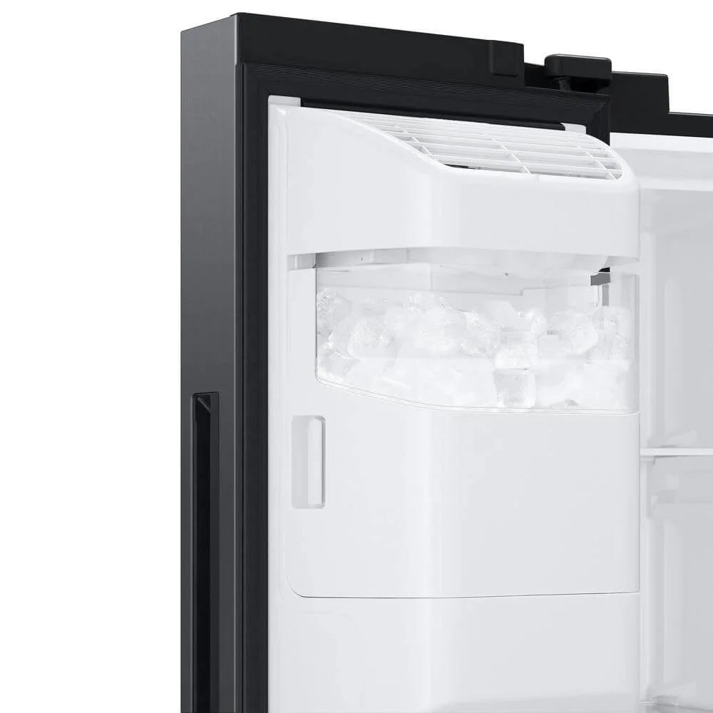 Black Stainless Steel Side-by-Side Refrigerator Q38049