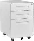White 3 Drawer File Cabinet with Lock Q98194