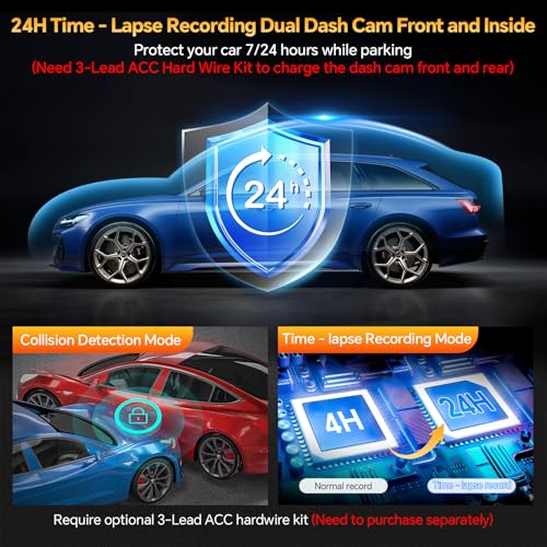 3 Channel Dual Dash Camera with 64GB Card A441933