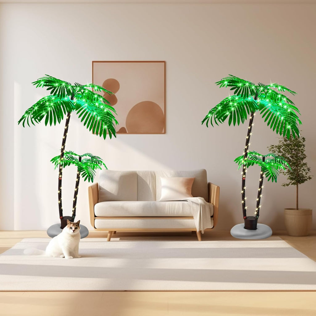 6FT Artificial Lighted Palm Tree B213