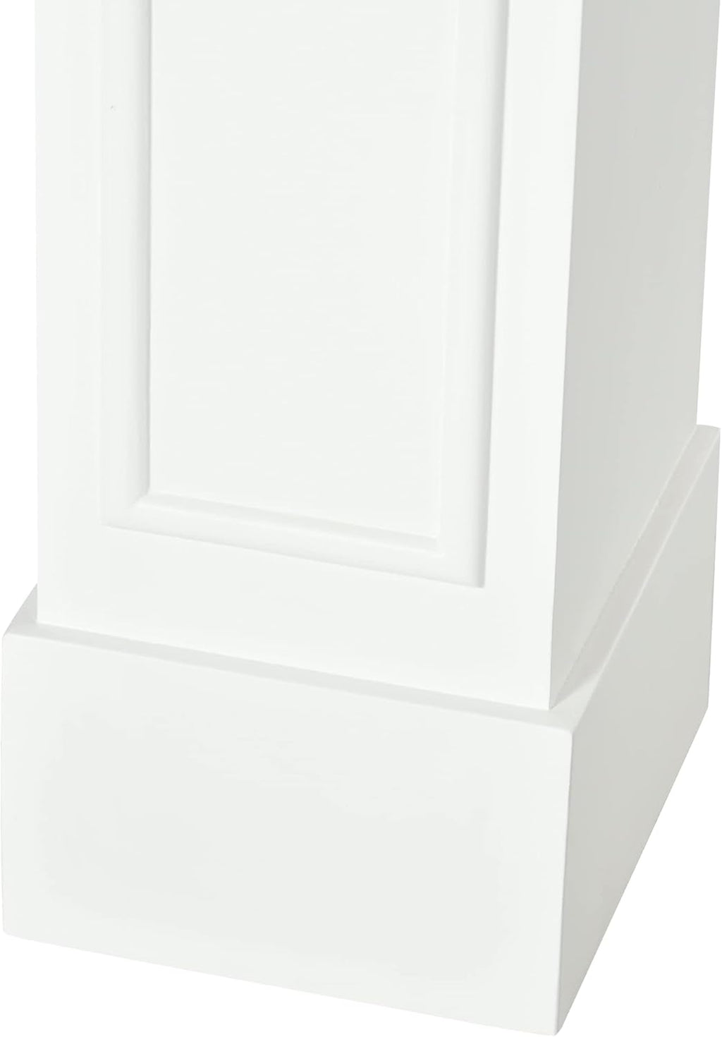 White Fireplace Mantel with Decorative Pattern Interior Width 29" P123497
