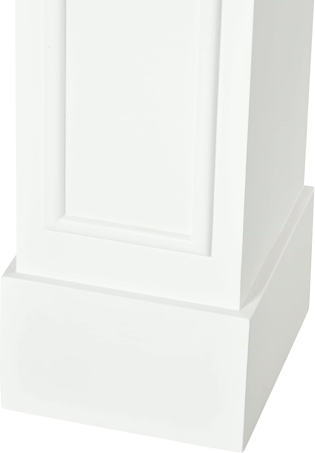 White Fireplace Mantel with Decorative Pattern Interior Width 29" P123497