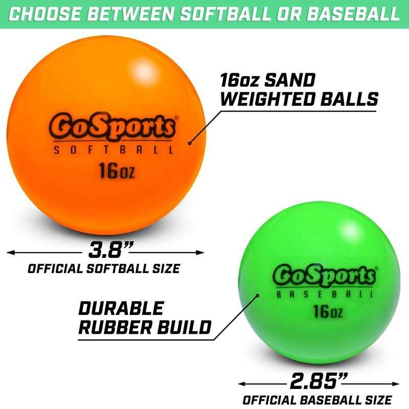 3.82 inch Weighted Training Softballs 6 Pack Q266