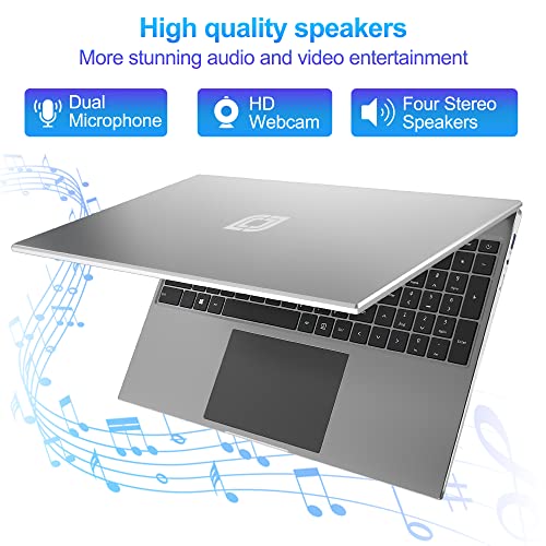 16 Inch Laptop, 16GB DDR4 512GB SSD, Quad Core N CPU, FHD IPS 1920x1200 Display Q434471