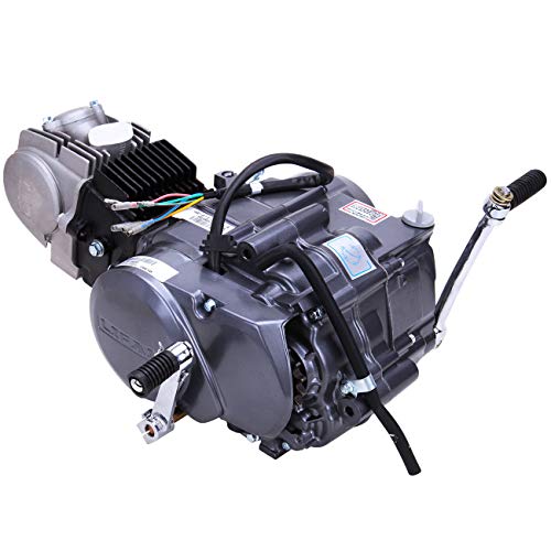 125CC 4-Stroke Semi Auto Engine Motor, 4 Speed, Single Cylinder Air-Cooling w/Reverse Electric Starter D68650