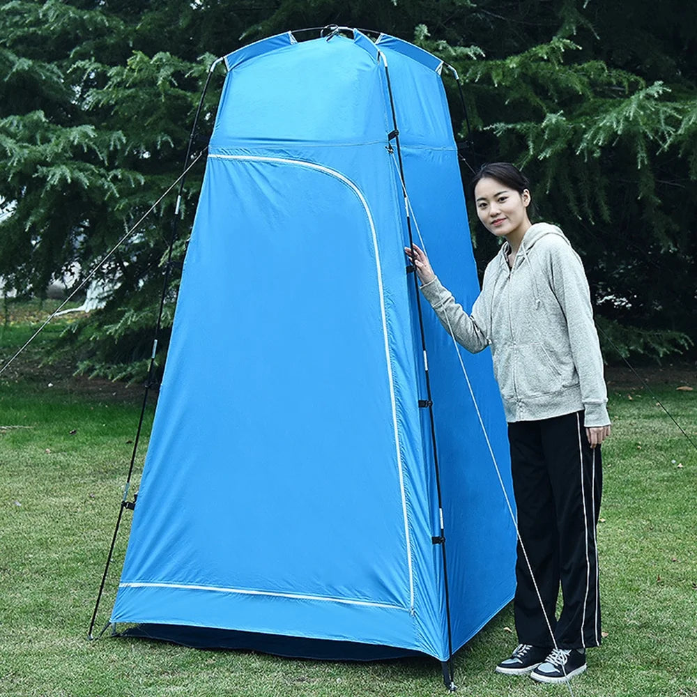 Portable Outdoor Shower Toilet Changing Room Tent with Removable Bottom J29056