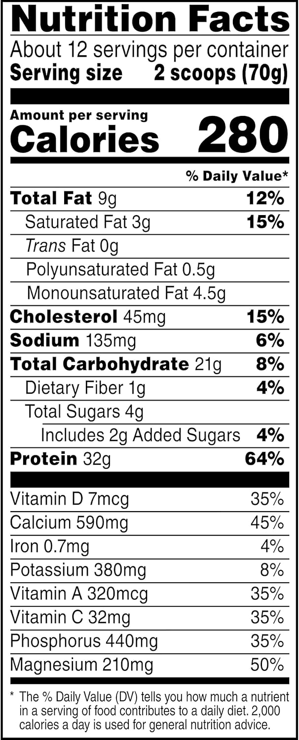Banana Crème Protein Powder, 1.93 Pounds, 12 Servings Z754454