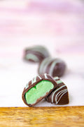 Dark Chocolate Pistachio Marzipan - 1lb U42200