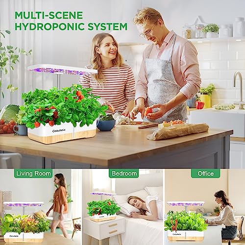 12Pods Indoor Hydroponic Growing System with LED Grow Light Q2589
