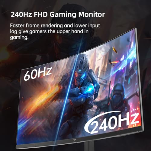 32 Inch 240Hz Curved Gaming Monitor FHD 1080P 1500R 1ms P745291