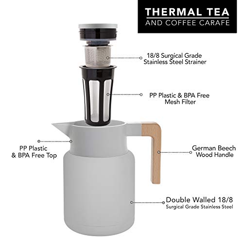 50 Oz Stainless Steel Insulated Coffee Carafe E3377