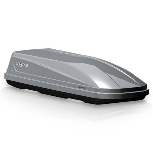 Large 17.7 Cubic Feet White Rooftop Cargo Box Carrier V8470