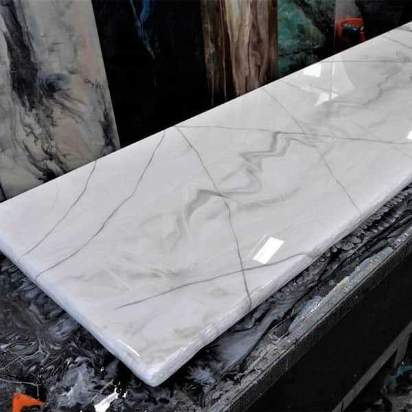 Carrara Marble Finish Countertop Kit H435492