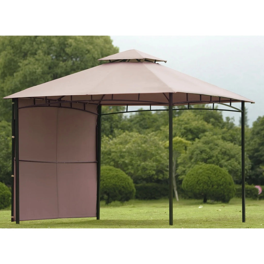 Beige Outdoor Grill Canopy with UV Protection Y585