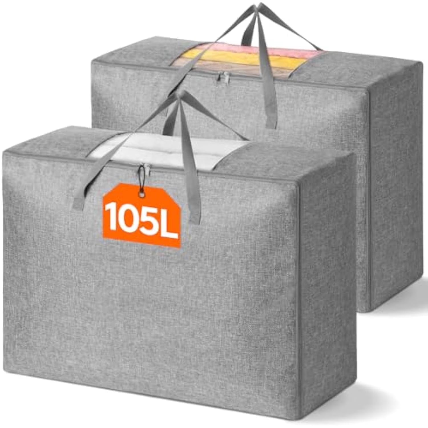 105L Extra Large Storage Bags with Zippers and Handles I414