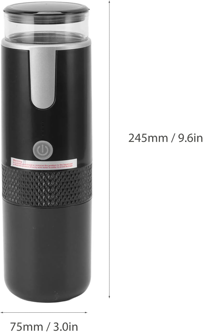 Portable Espresso Machine, Travel Coffee Maker Compatible with K Cup Capsules & Ground Coffee, 1200mah Battery, Handheld Single Serve Coffee Machine R280